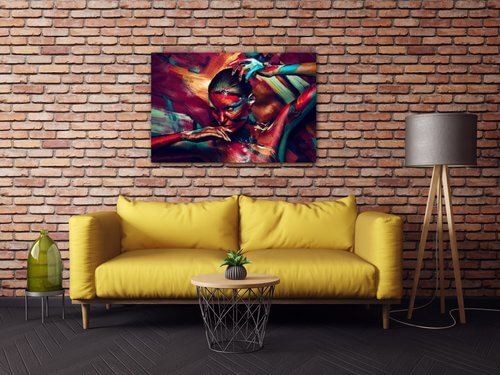 Bild Colorful woman - 90 x 60 cm