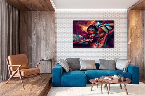 Bild Colorful woman - 90 x 60 cm