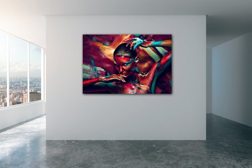 Bild Colorful woman - 90 x 60 cm
