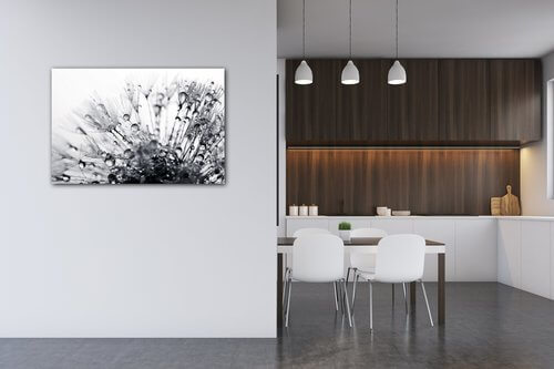 Bild Flower with little drops of water - 90 x 60 cm