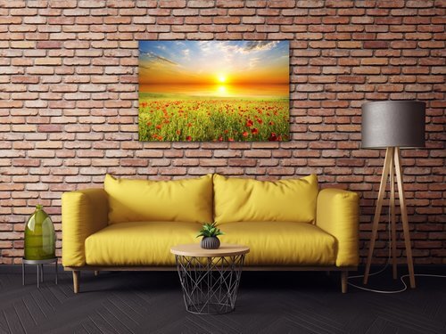 Bild Poppies field - 90 x 60 cm