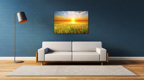 Bild Poppies field - 90 x 60 cm