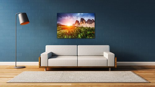 Bild Mountain and forest - 60 x 40 cm