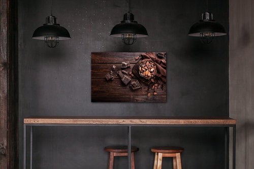 Bild Chocolate on wood - 60 x 40 cm