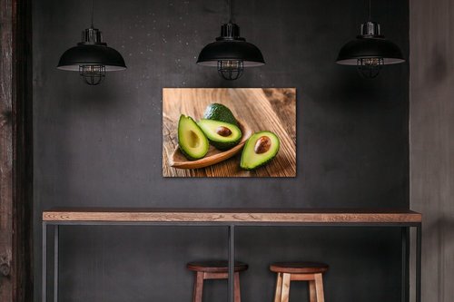Bild Avocados on wood - 60 x 40 cm