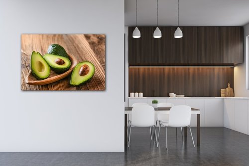 Bild Avocados on wood - 60 x 40 cm