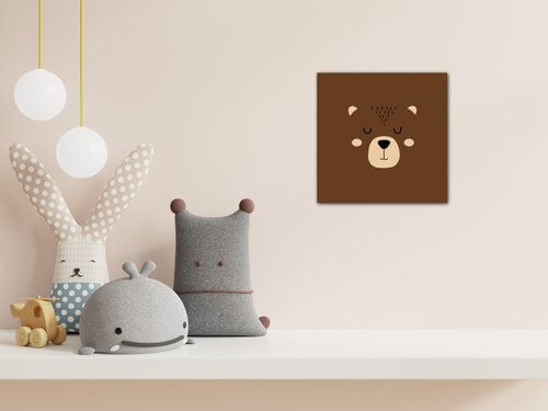 Obraz Little brown bear - 20 x 20 cm
