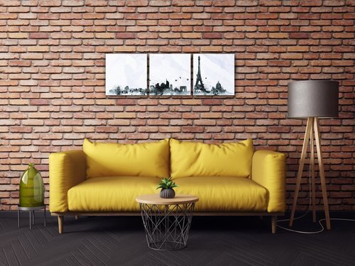 Bild Paris panorama - 90 x 30 cm (3-teiliges)