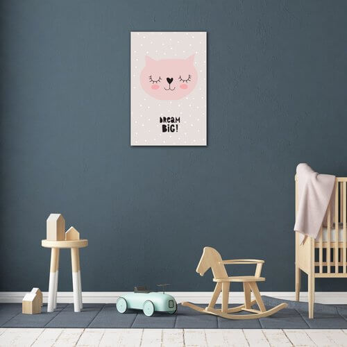 Obraz Kitty Dream Big - 20 x 30 cm
