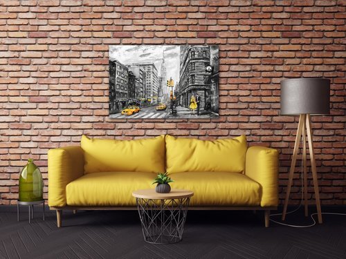 Bild New York Yellow Details - 60 x 40 cm