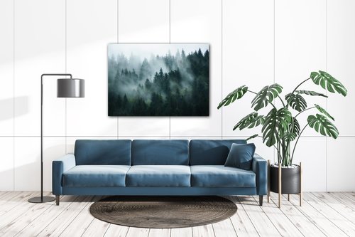 Bild Fogy forest - 70 x 50 cm
