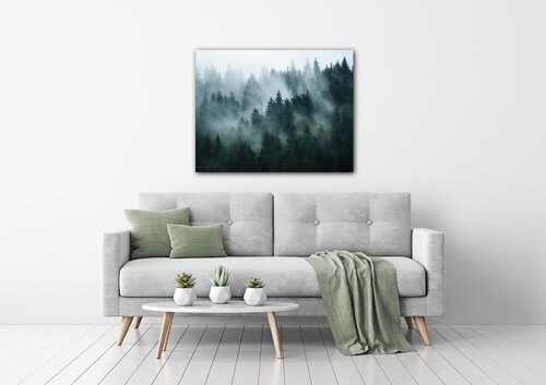 Bild Fogy forest - 90 x 70 cm