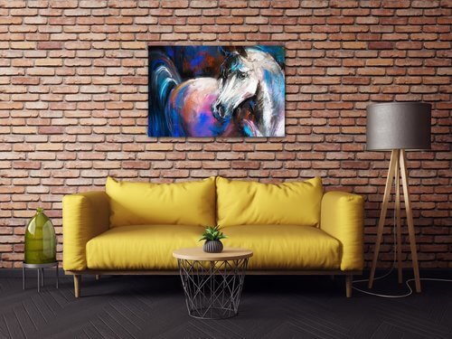Bild Horse painted - 90 x 60 cm