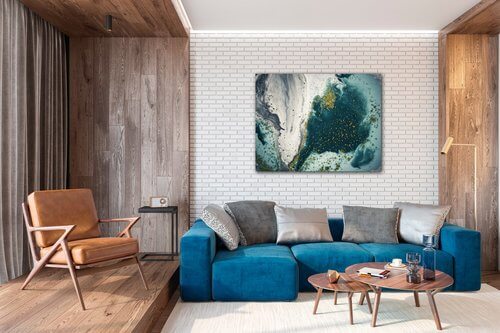 Bild Blue lagoon - 90 x 70 cm