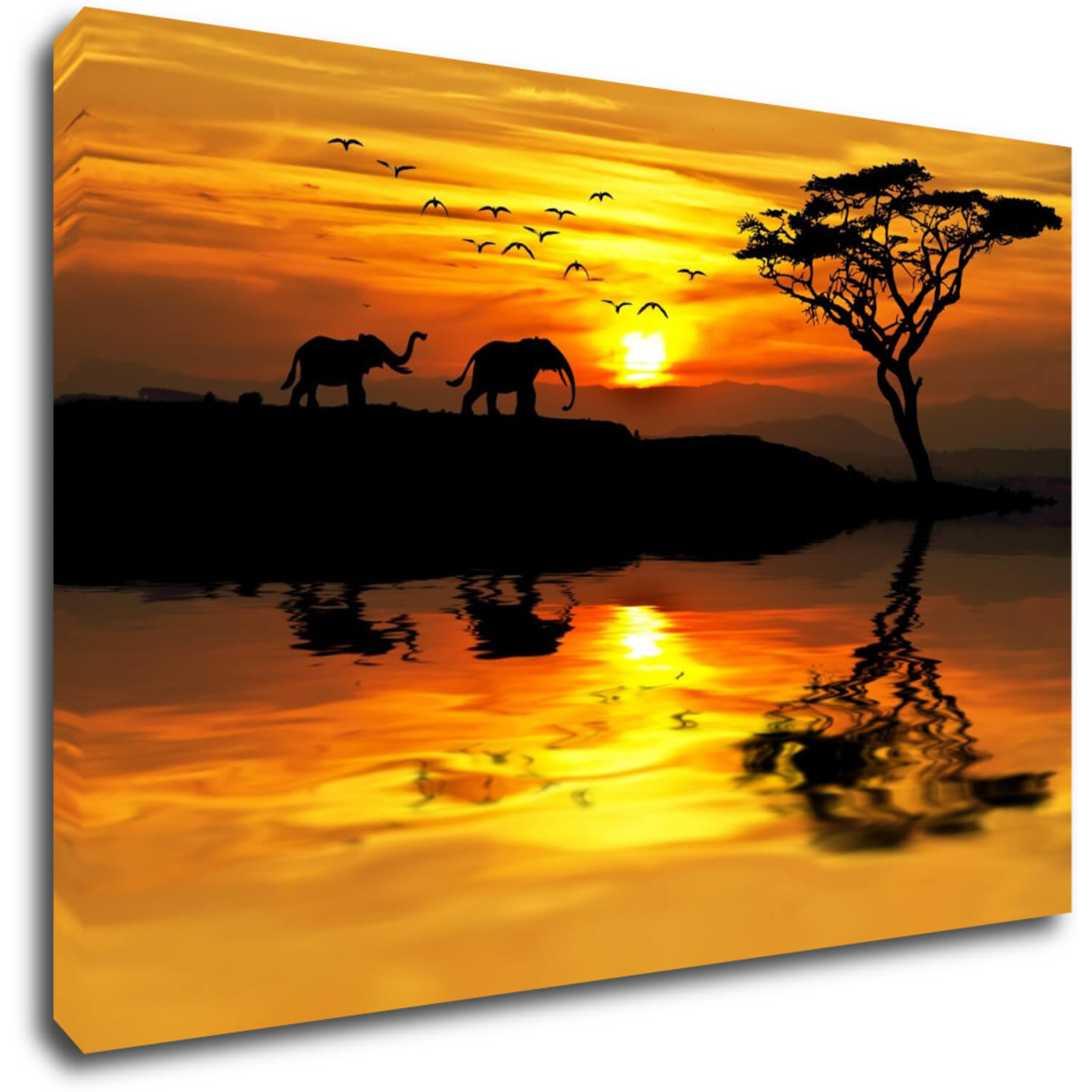 Bild Safari sunset - 60 x 40 cm