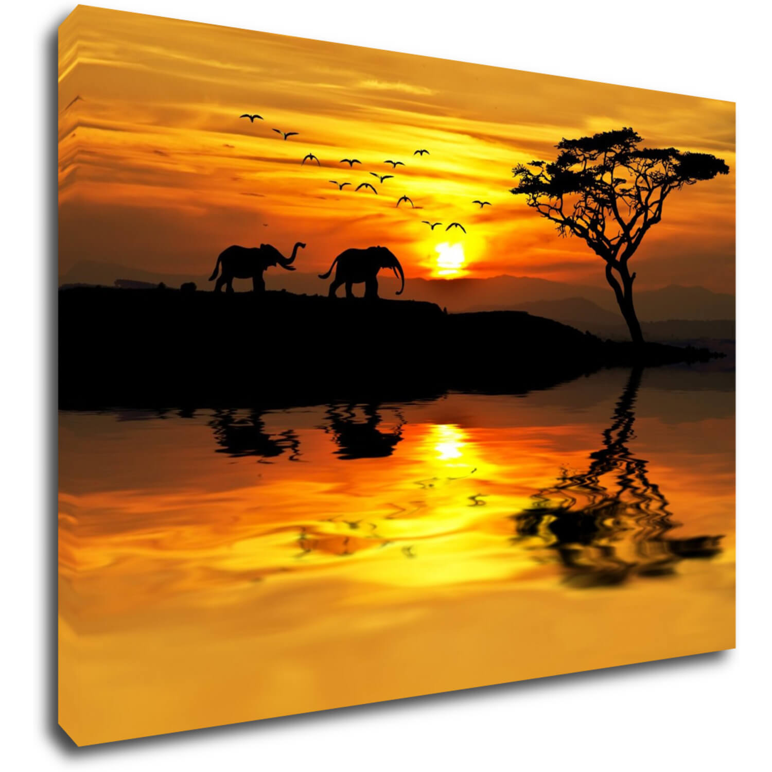 Bild Safari sunset - 70 x 50 cm