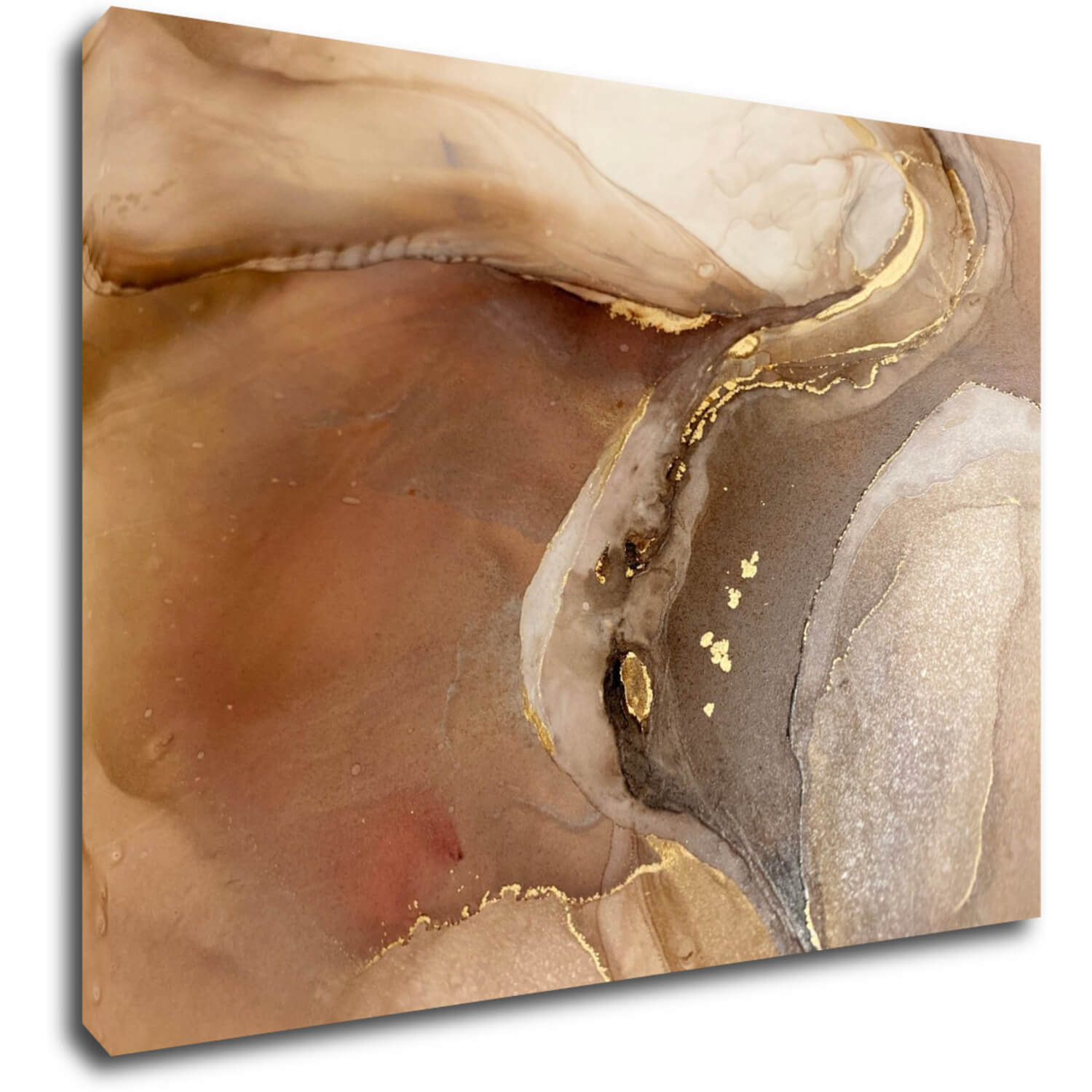 Bild Golden Beige Fluid - 70 x 50 cm