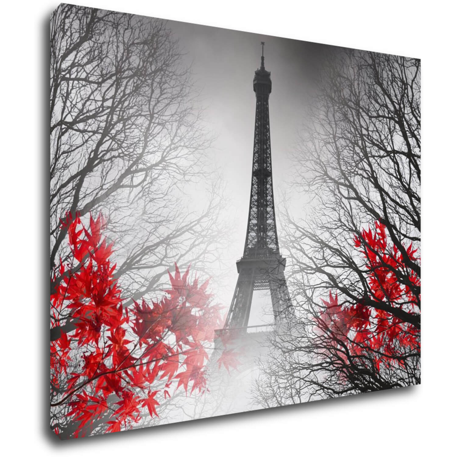 Bild Eiffel tower red details - 90 x 70 cm