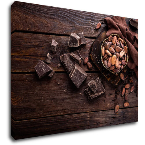 Bild Chocolate on wood - 70 x 50 cm