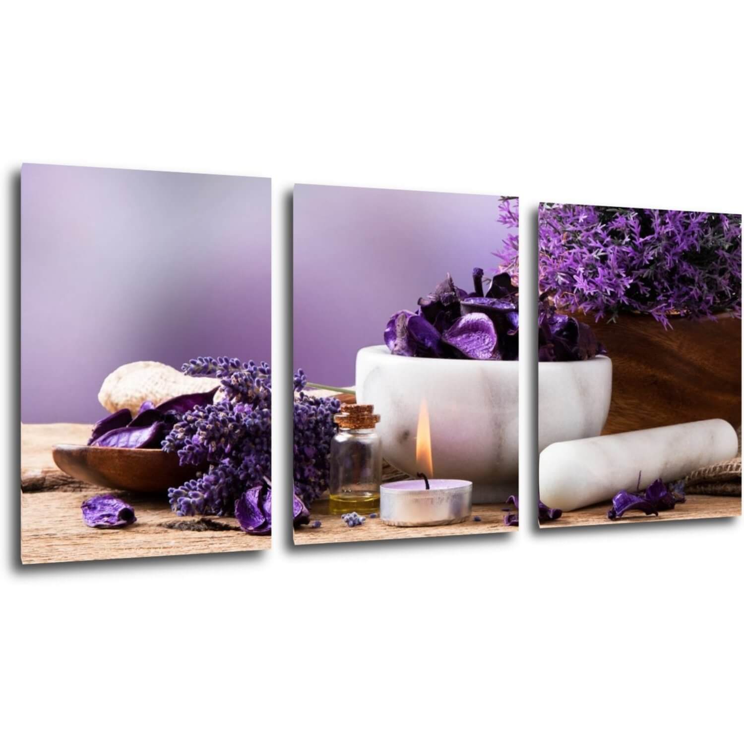 Bild Lavender still life - 150 x 70 cm (3-teiliges)