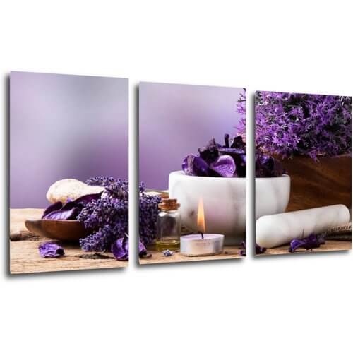 Bild Lavender still life - 120 x 60 cm (3-teiliges)