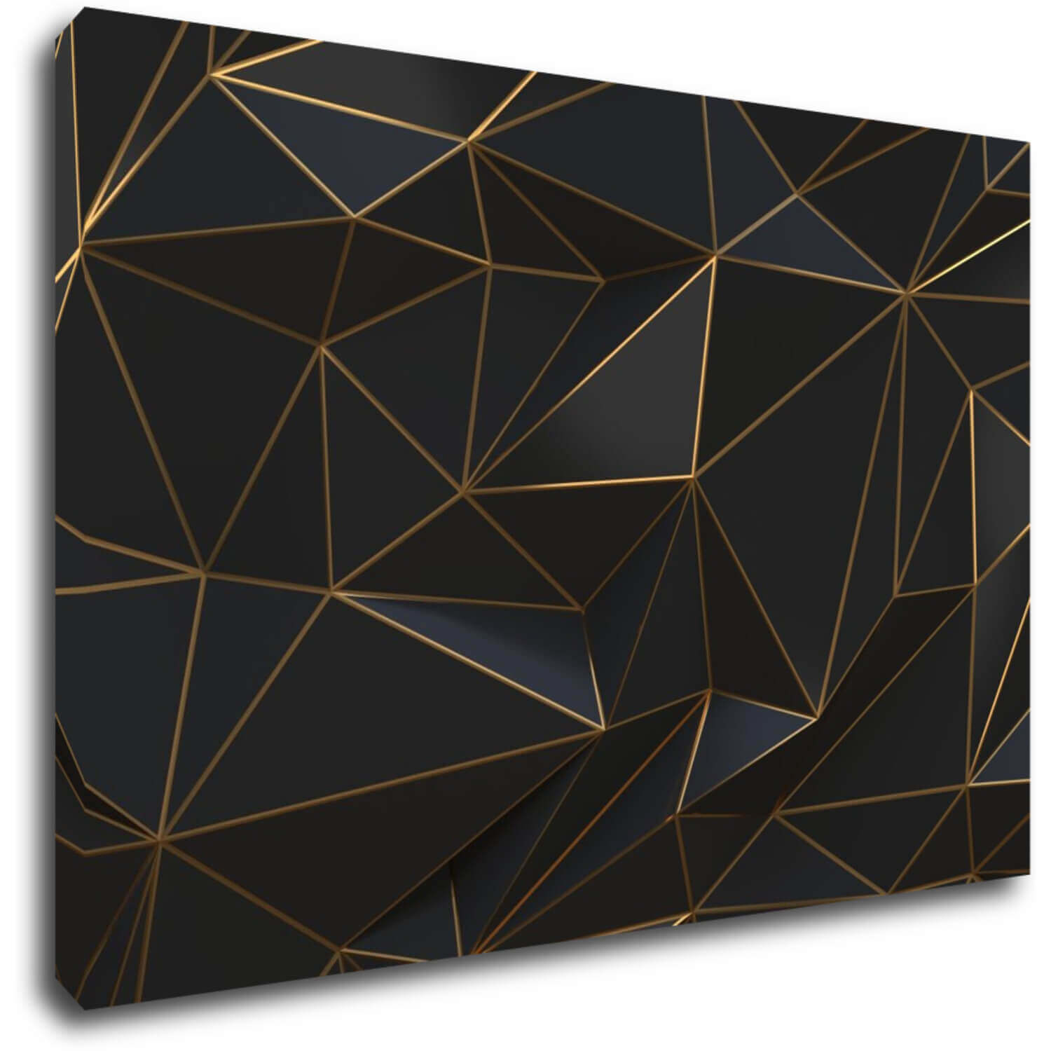 Bild Golden triangles abstract - 60 x 40 cm