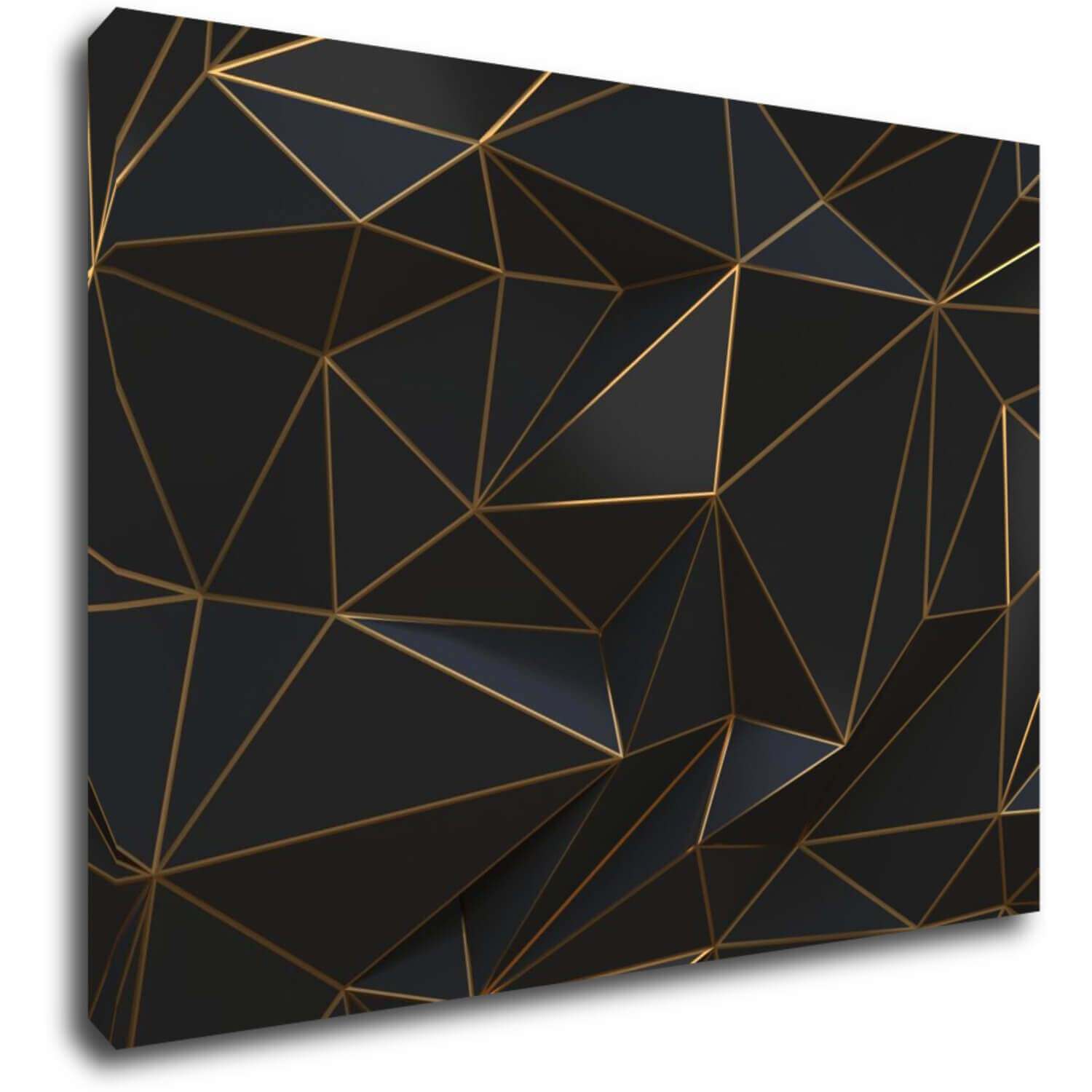 Bild Golden triangles abstract - 70 x 50 cm