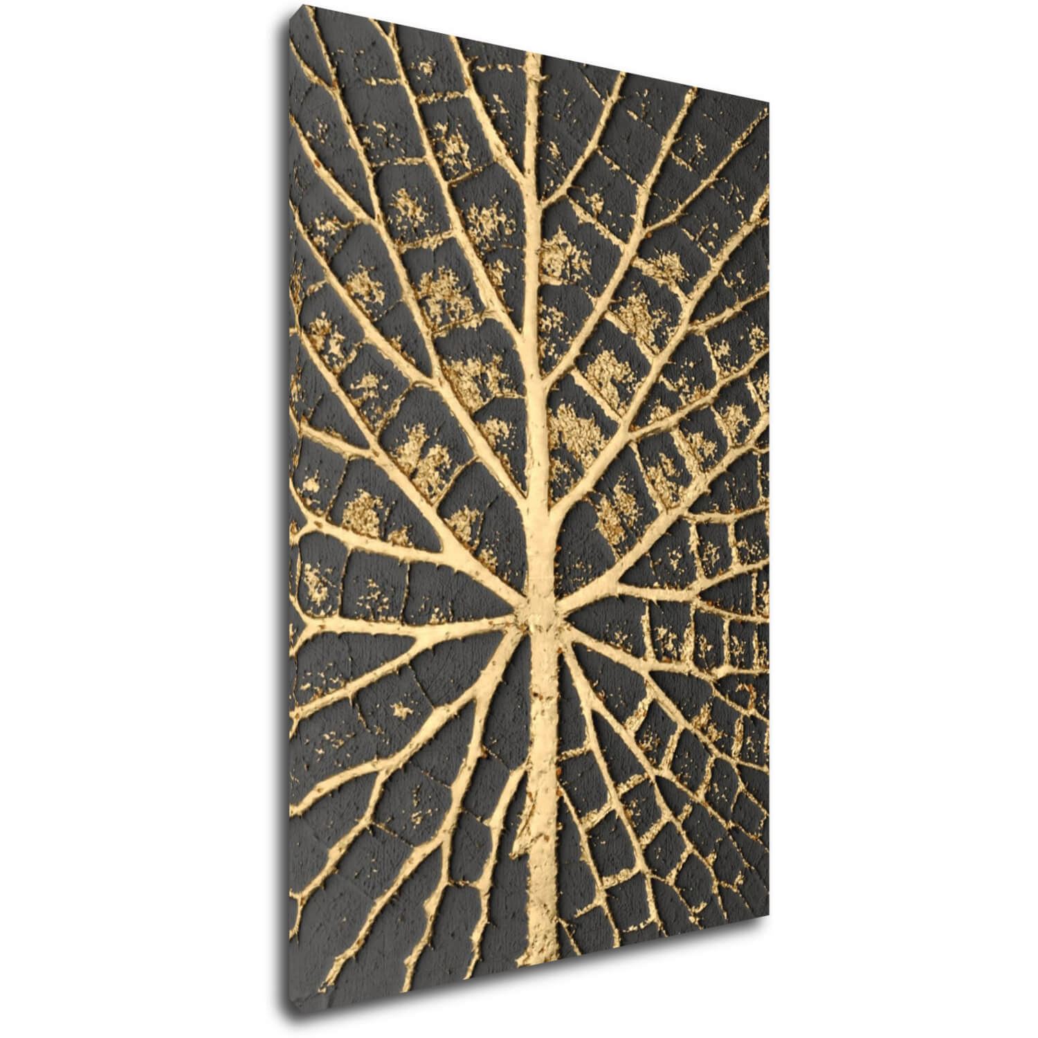 Bild Golden leaf structure - 40 x 60 cm
