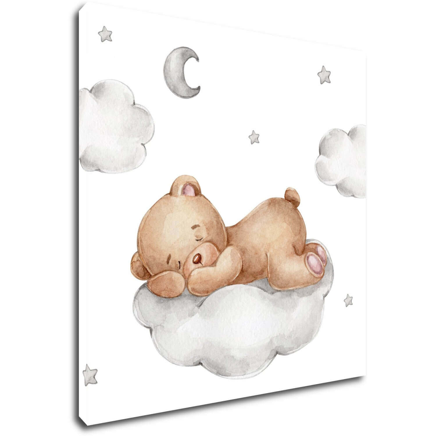 Obraz Sleepy bear on the cloud - 40 x 40 cm