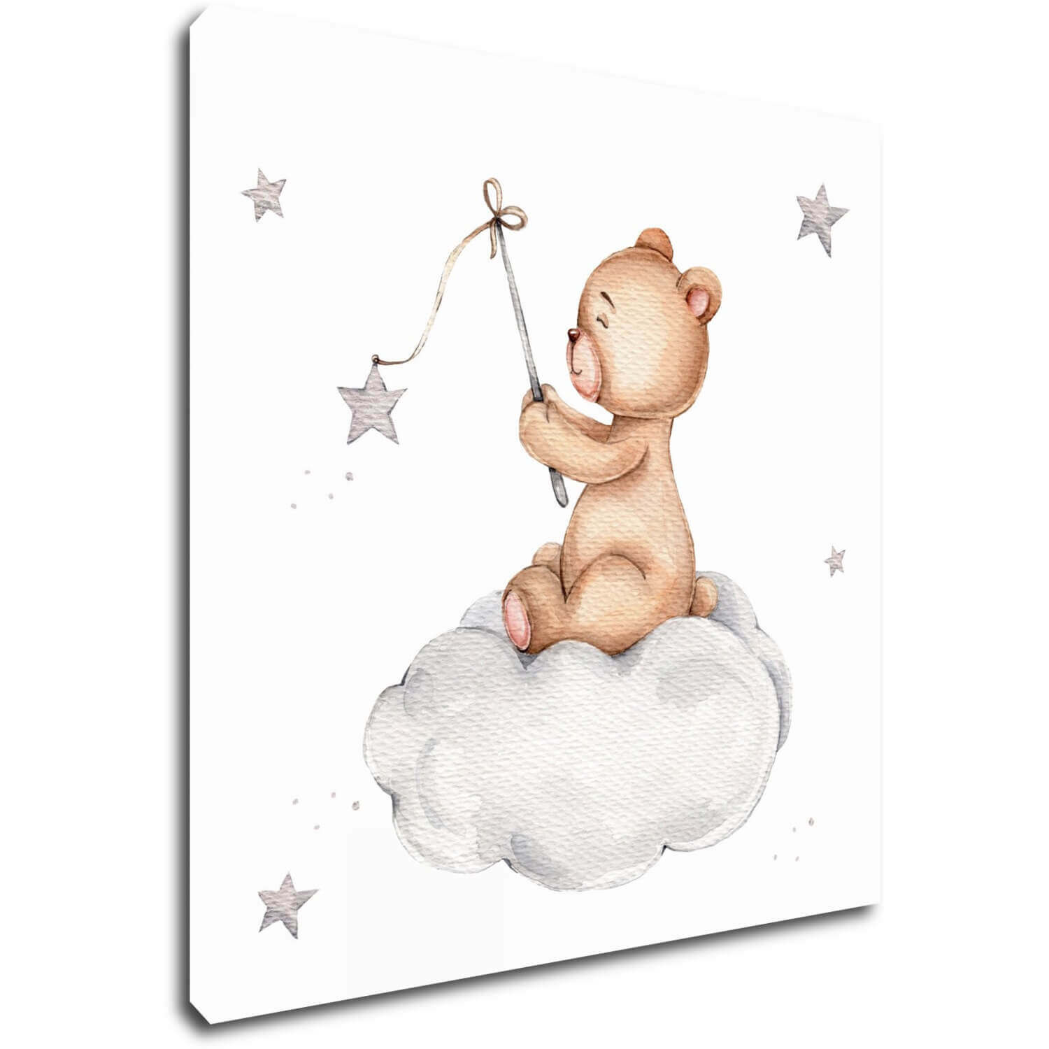 Obraz Little bear with stars - 40 x 40 cm