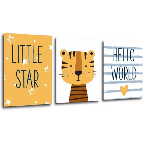 Obraz Little tiger set