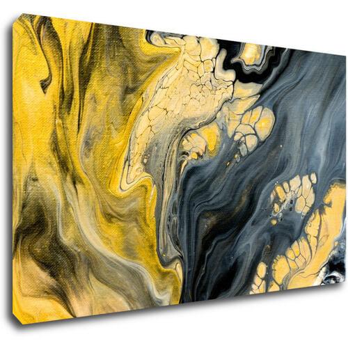 Bild Yellow grey abstract2