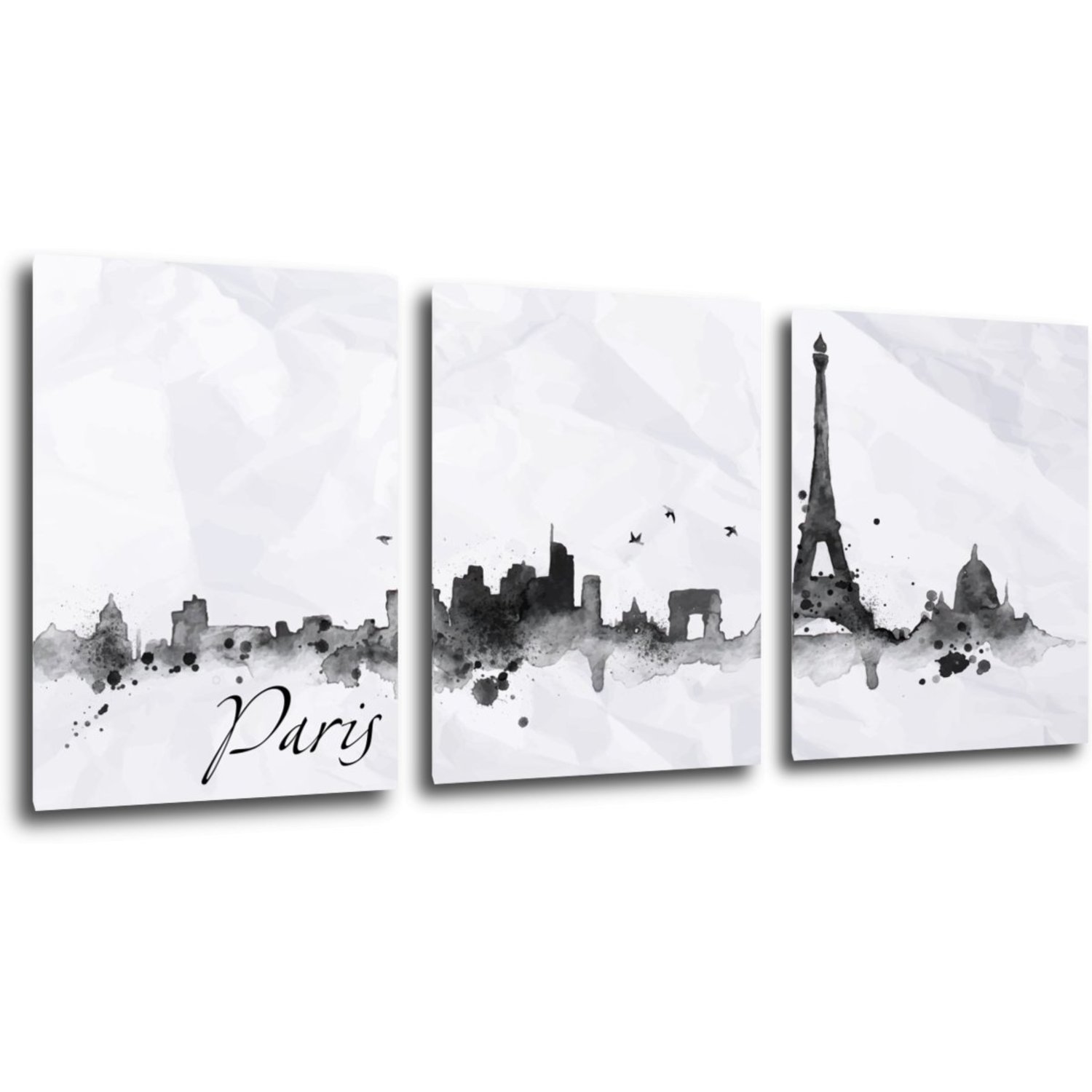 Bild Paris panorama - 90 x 40 cm (3-teiliges)