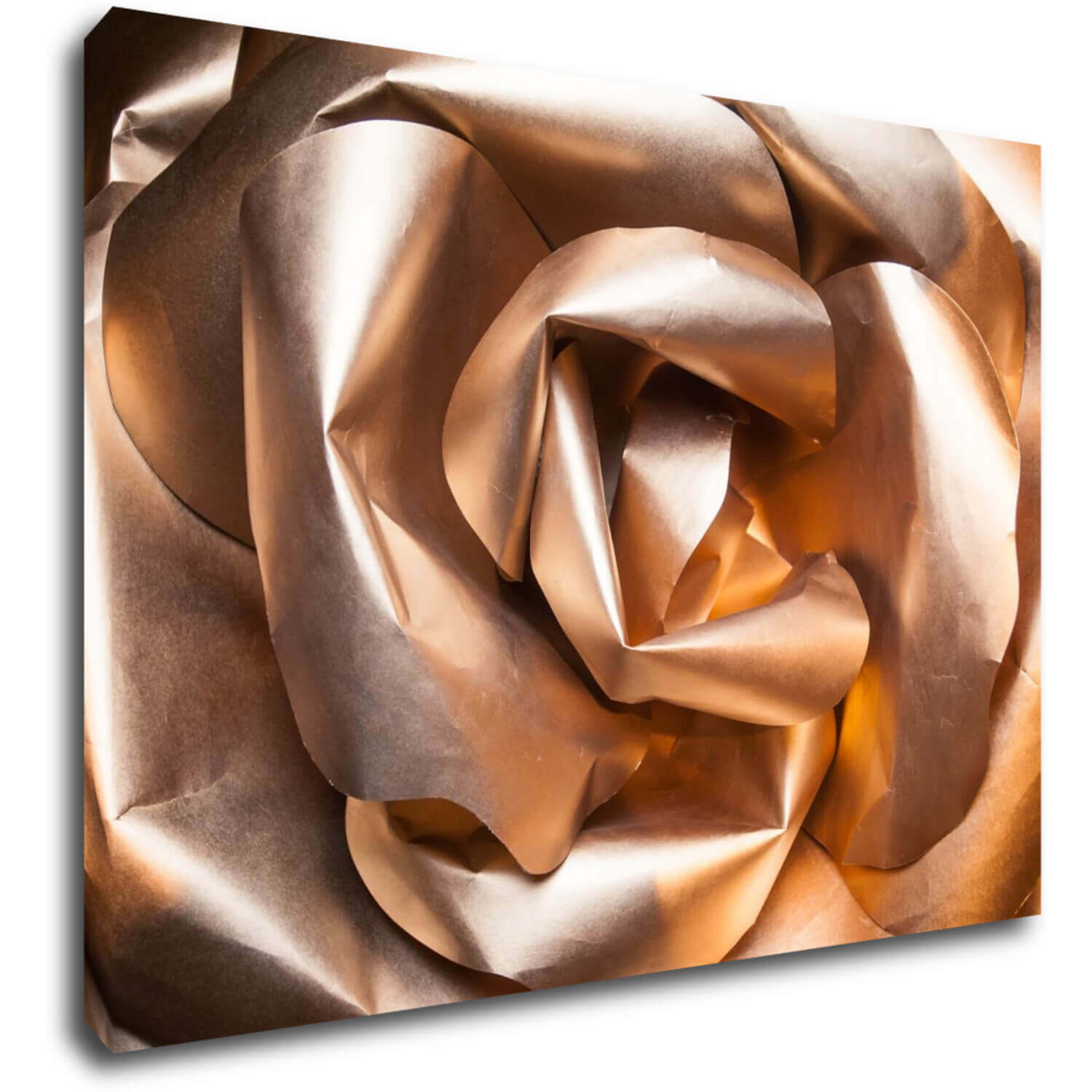 Bild Golden paper rose abstract - 70 x 50 cm