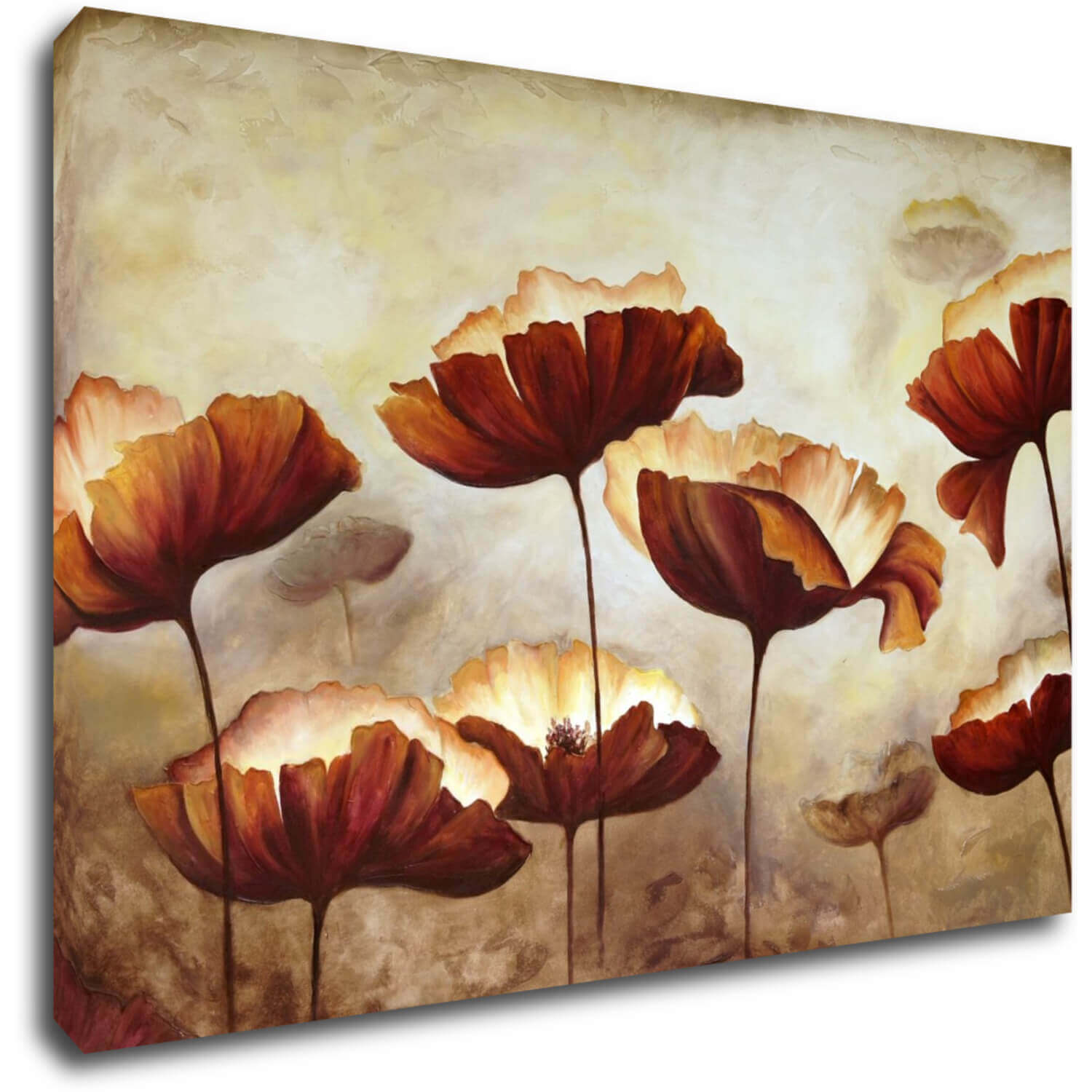 Bild Flowers red and yellow - 60 x 40 cm