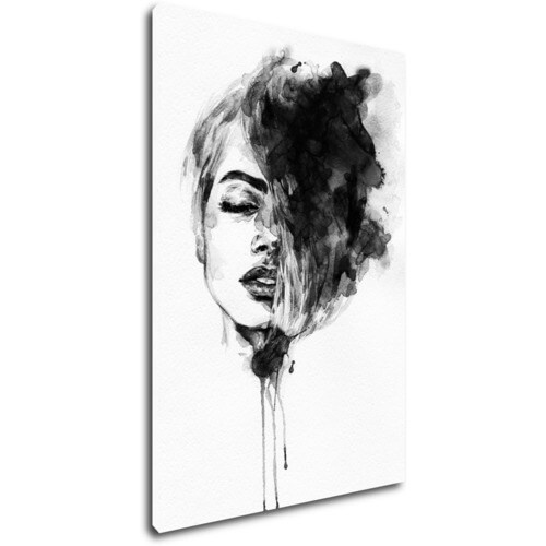 Bild Woman black and white ilustration