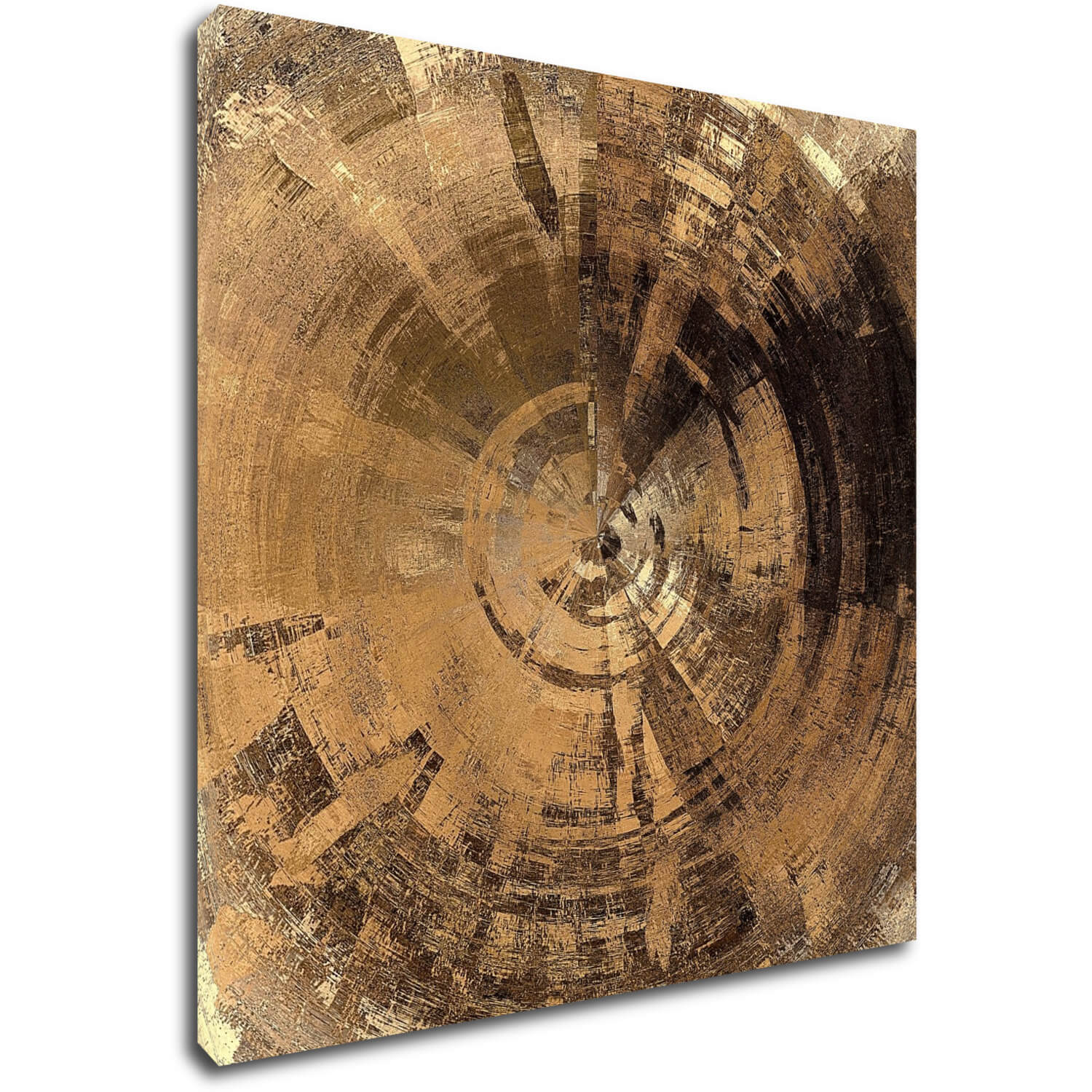 Bild Golden Beige Abstract - 90 x 90 cm