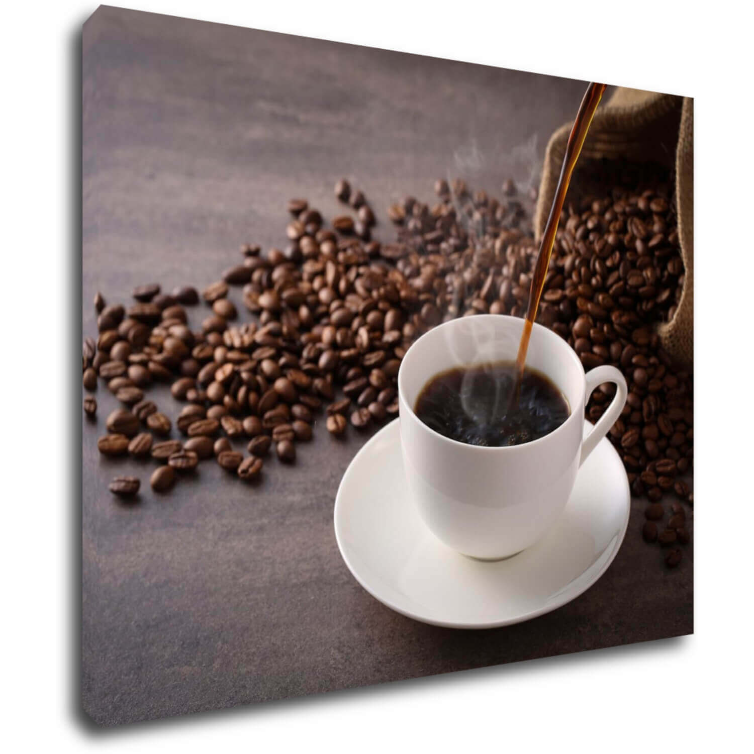Bild Cup Of Coffee White - 90 x 70 cm