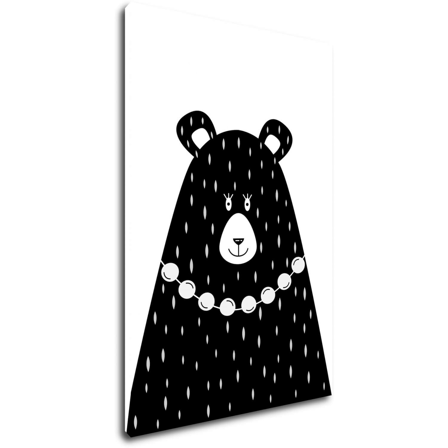 Obraz Black and white bear - 20 x 30 cm