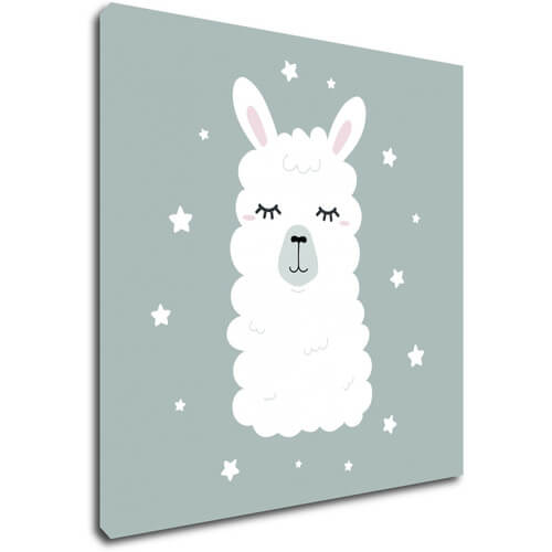 Bild Cute lama ilustration - 40 x 40 cm