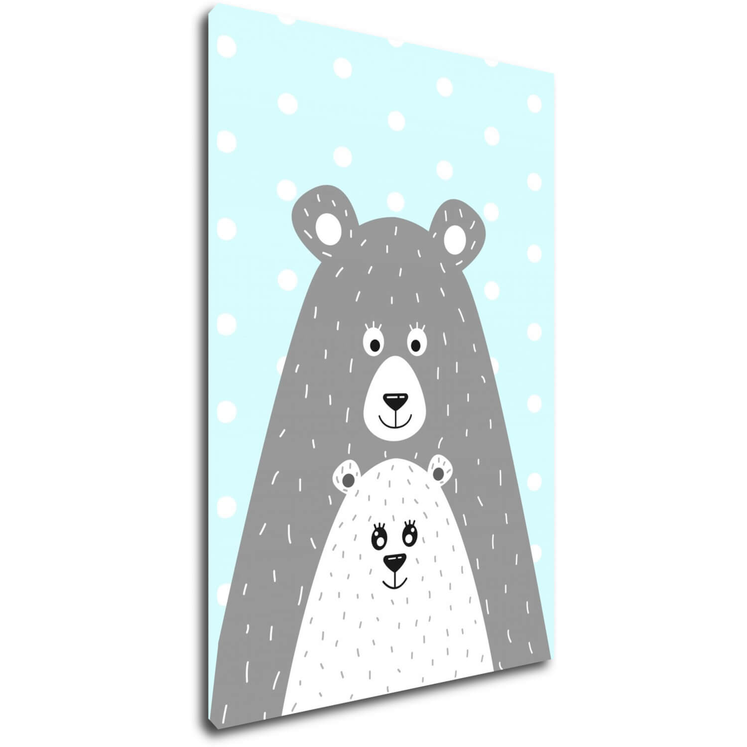 Obraz Bear blue background - 20 x 30 cm