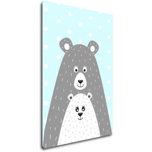 Obraz Bear blue background - 20 x 30 cm