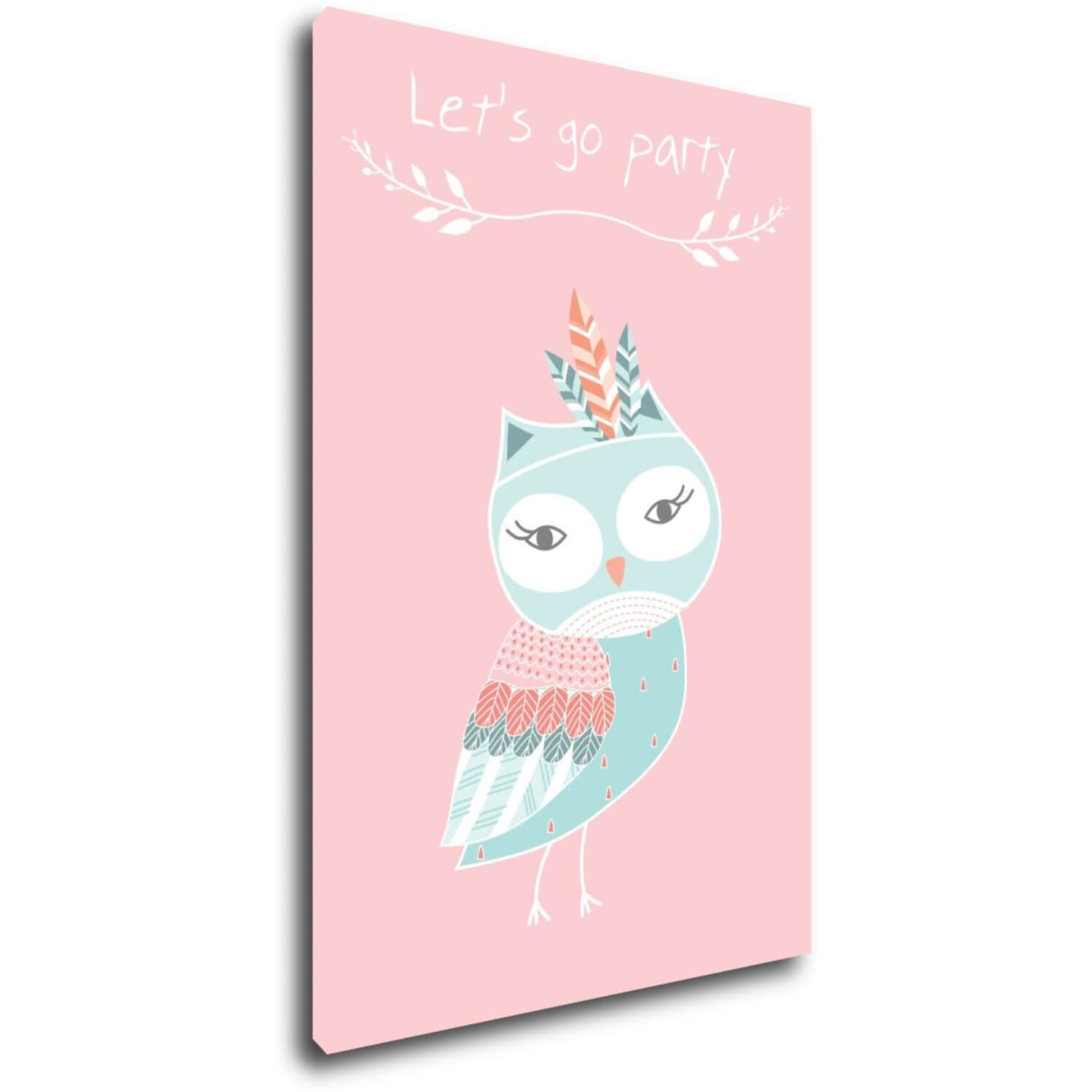 Obraz Let's go party owl - 40 x 60 cm