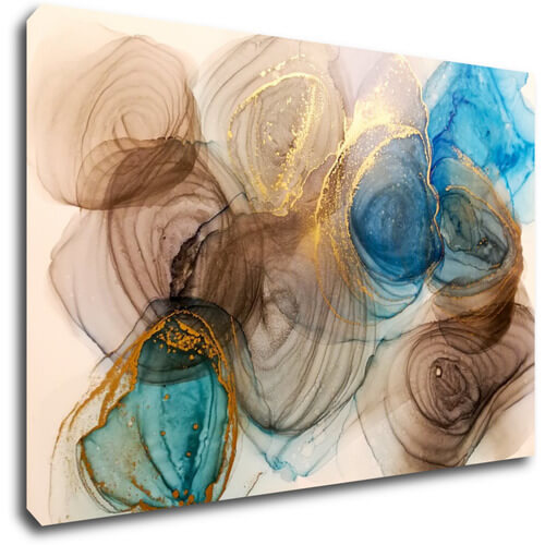 Bild Abstract blue and gold