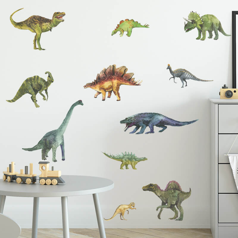 Wandaufkleber für das Kinderzimmer Dinosaurs - 60x30 cm