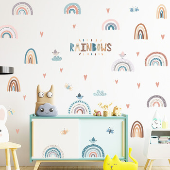Wandaufkleber für das Kinderzimmer Colorful little rainbows