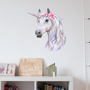 Wandaufkleber für das Kinderzimmer Unicorn illustration