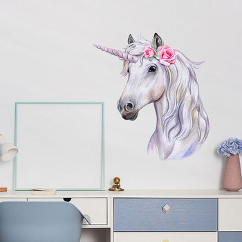 Wandaufkleber für das Kinderzimmer Unicorn illustration