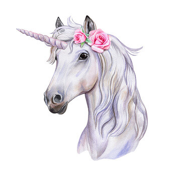Wandaufkleber für das Kinderzimmer Unicorn illustration