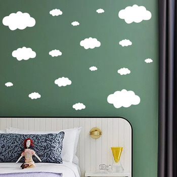 Wandaufkleber für das Kinderzimmer White clouds - 57x39cm